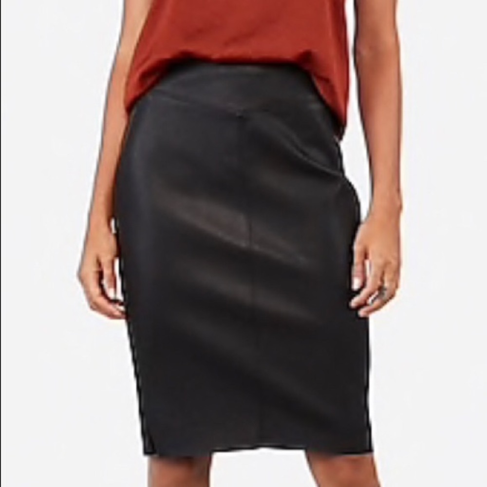 Vegan Leather Express pencil skirt